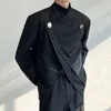 Men's Suits 2024 Spring Design Sense Splicing Suit Jacket Fashion Loose Casual Shoulder Pad Short Coat Social Streetwear Men Clothing