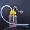 cheap protable travel plastic Mini drink bottle Bong Water pipe oil Rigs water pipe for smoking