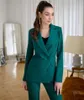 Neue Grüne Frauen Anzüge Dame Formal Business Büro Smoking Mutter Hochzeit Party Besondere Anlässe Damen Zweiteilige Set Jacke Hosen A56