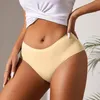 Damenhöhe Unterwäsche für Frauen Tanga hohe Taille Sport Solid Farb Bruding bequeme Briefs Ropa Interieur Para Mujeres