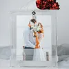 Przyjęcie akrylowe pudełko na kartę ślubną przezroczystą kopertę z obrazem ramy prezentowej do dekoracji recepcji