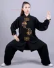 Vêtements ethniques 2024 Chinois Tai Chi Arts martiaux Taijiquan Wushu Uniforme Fleur Broderie Tops Pantalons Ensemble Wing Chun Vêtements