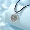 Ciondoli Eudora Collana in argento sterling 925 con nodo strega e pentagramma per uomo e donna, tripla luna, dea, stregoneria, pendente, regalo di personalità