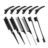 12pcs 1 set of hair brushes hair brushes double ended eye brushes dot comb fluffy hair evening comb styling tools 230208