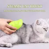 Dog Apparel HSQX Cat Grooming Comb With Electric Spray Water Soft Silicone Depilation Brush Kitten Pet Bath Supplies