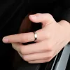 Pierścienie 2023 Nowe pierścionki dla mężczyzn 5 mm/8 mm srebrzyste modne klasyki męskie biżuteria zaręczynowa, grawerowanie, bezpłatna wysyłka