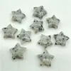 Pendant Necklaces Natural Gem Stone Quartz Crystal Agate Star For Diy Jewelry Making Necklace Accessories No Hole 20PCS