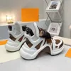 Designer Shoes Archlight shoes Platform Sneakers Fashion Women Lace UP Print Thick Sole Run Trainer Sneaker 240215