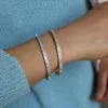 Armreifen Europäische 2023 neueste Design neuer Modetrendy -Schmuck AAA Kubikzirkonia CZ Band Bling Crystal Manschette Bangelparty Geschenk für Frauen