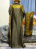 Abiti Abaya per le donne Dubai Caftano 2023 Africano Islam Stampa morbida di seta Abiti larghi Elegante Musulmano Lungo Femme Abito con Sciarpa Hijab