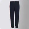 Men's Pants Fashion Sweatpants Men Women Striped Cotton Casual Sports Trousers High Quality Tracksuit Bottoms Mens Jogger Track