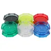 Grinder per fumo Set da fumo per smerigliatrice angolare multicolore traslucido a due strati in plastica acrilica diametro 53 mm