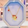 Hanger Kettingen Ontwerper Rovskis Sieraden Met Kristallen Elementen Chinese Dierenriem Draak Trui Keten Jaar Cadeau Shi Jia 1 Hoge Editi Otreu