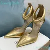 Gianvito Rossi Damen-Pumps, 105 mm, Plexi-PVC-Pumps, High Heels, Designer-Pumps, Stiletto-Pumps, Abendschuhe, Reißverschluss hinten, Sandale, Stiletto, echtes Leder, luxuriös