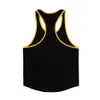 ジムノースリーブシャツの男性ボディービルタンクトップフィットネストレーニングコットンプリントシングレットストリンガーアンダーシャツ男性カジュアルサマーベスト240219