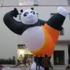 groothandel Giant 8mH (26ft) met blower buiten opblaasbare Kung Fu Panda ballon cartoon voor reclame