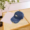 designer hatt celina baseball cap c korrekt brev denim baseball hatt hatt unisex broderad sol visir hatt mode hatt