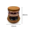 Heady glass bongs Hookah/New wood grain large belly perforated four layer metal cigarette grinder with drawers, aluminum alloy wooden box grinder cigarette set