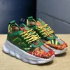 2024 Designer Italy Casual Running Shoes Top Quality Chain Reaction Wild Jewels Chain Link Trainer Casual Shoes Sneakers EUR 36-45 S19