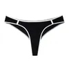 Women's Panties TECHOME Cotton Women Thongs American G-string Sexy Elastic T Pants Mid Waist Lingerie Seamless Briefs Girls Underpants