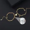 Bracelets pendentif coeur de pêche magnétique personnalisé personnalisé Photo Projection Couple Bracelet bijoux commémoratifs cadeaux livraison directe