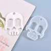 Yu Meiren Diy Crystal Gel Drop Mold Fun Play Defense Skull Fist Buckle Silikon 7XZQ