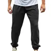 Pantalones para hombres Color sólido Cintura elástica Cordón suelto Deportes Casual Hombres Big N Tall Hombres Slim Fit