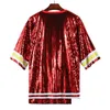 Podstawowe sukienki swobodne damskie topie tunikowe czerwona designerska cekinowa koszula sukienka upuszcza odzież damska odzież OTFE3
