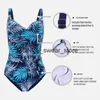 Maillots de bain pour femmes HOMGAO Blue Print Femmes One Piece Maillot de bain Sexy Plus Taille Push Up Maillot de bain Tummy Control BodyH2422088