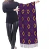 Foulards Femme Grand Motif Multicolore Dans Le Style Arabe De Luxe Polyvalent Femmes Hiver Épais Chaud Gland Châle Wrap Écharpe