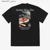 Homens camisetas 2023 American Retro Animation Impresso Top Masculino Verão Marca de Moda Harajuku Rua Moda Casal Solto T-shirt Q240220