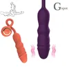 Sprzedawaj nowy produkt G-punkt wibracyjny Dorosła kobieta samca przedsionkowa wtyczka analna teleskopowa obrotowe urządzenie masturbacyjne 231129