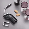 Mintiml Vertical Lever Corkscrew Bottle Openersフォイルカッターワインツールセットコルクドリルリフターキットワインオープナーバーレバーコルクシューウェリー20197d