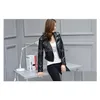 Damen Leder Faux Damen Pu Jacke Riverdale Bedruckt Winter Weiblich Lässig Dünn Windjacke Oberbekleidung Vintage Mäntel Drop Deliver Dhove