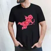 メンズTシャツ男性用シックシャツスタイリッシュで愛らしいバレンタインデーパートナーレディースサマー