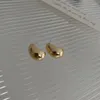 Stud-oorbellen Huanzhi Geometrische metalen C-vormige goudkleur eenvoudig voor vrouwen meisje 925 zilveren naald 2024 veerwegcompetities