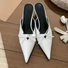 Designer Femmes Chaussures À Talons Hauts Robe Épaisse Plaid Laque En Cuir Super Polaire Sangle Arrière Sandales Femmes Talons Hauts