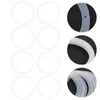 Dinnerware 20 Pcs Mason Jars Gasket Seal Rings For Lids Wide Mouth Bottle Leakproof Gaskets White Sealing Silicone