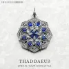 Pendants Pendant Blue Lotus Flower,Brand New Fashion Jewelry 925 Sterling Silver Europe Accessories Gift For Woman