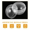 Emballage cadeau Boules remplissables transparentes en plastique transparent rond bricolage griffe machines distributeur automatique perlé emballage de stockage 4,5 cm