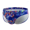 Onderbroeken Sexy Heren Bloemenprint Slips Thongs Ondergoed Pouch Bikini Nachtkleding Mannelijke Elasticiteit Slips Slipje Ondergoed Lingerie