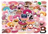 50pcs Donuts Food Animal Cartoon Graffiti Naklejki Trunk Water Cup Laptop Telefon PenCil Pasek Notebook Suitcase Car Nakleja opony Pack2045375