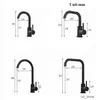 Bathroom Sink Faucets Matte Black Kitchen Faucet Single Handle High Arch 360 Degree Swivel Cold Hot Mixer Water Tap Bathroom Vanity Lavatory Sink Tap