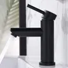 Rubinetti per lavabo da bagno in acciaio inox 304 verniciato nero freddo e rubinetto mobile a bocca dritta