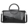 Abendtaschen 2024 Marke Design Luxus Echtes Leder Schlange Druck Handtasche Mode Damen Hand-gehalten Große Kapazität Rindsleder Brieftasche