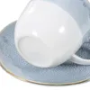 Bicchieri da vino 1 set di tazze da caffè in ceramica con piattino Home Office Tazza di succo di latte