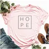 Women'S T-Shirt New Summer Women T Shirt Faith Hope Love Christian T-Shirt Funny Christianity God Tee Gift Woman Short Sleeve Cotton T Dh2Yi