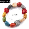 Charm Bracelets Fashion Colorful Natural Stone Handmade Beads & Bangles For Women Girls Party Birthday Jewelry Gifts