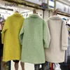 Женская пуховая куртка из искусственного меха ягненка, женское пальто, зима 2024, ханбок, женское пальто большого размера, пушистое