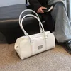 Sacs de soirée Français Grande capacité Niche Design Mode Sac à main Simple Couleur Solide Haut de gamme Épaule Sac carré Femme 2024 Aisselles